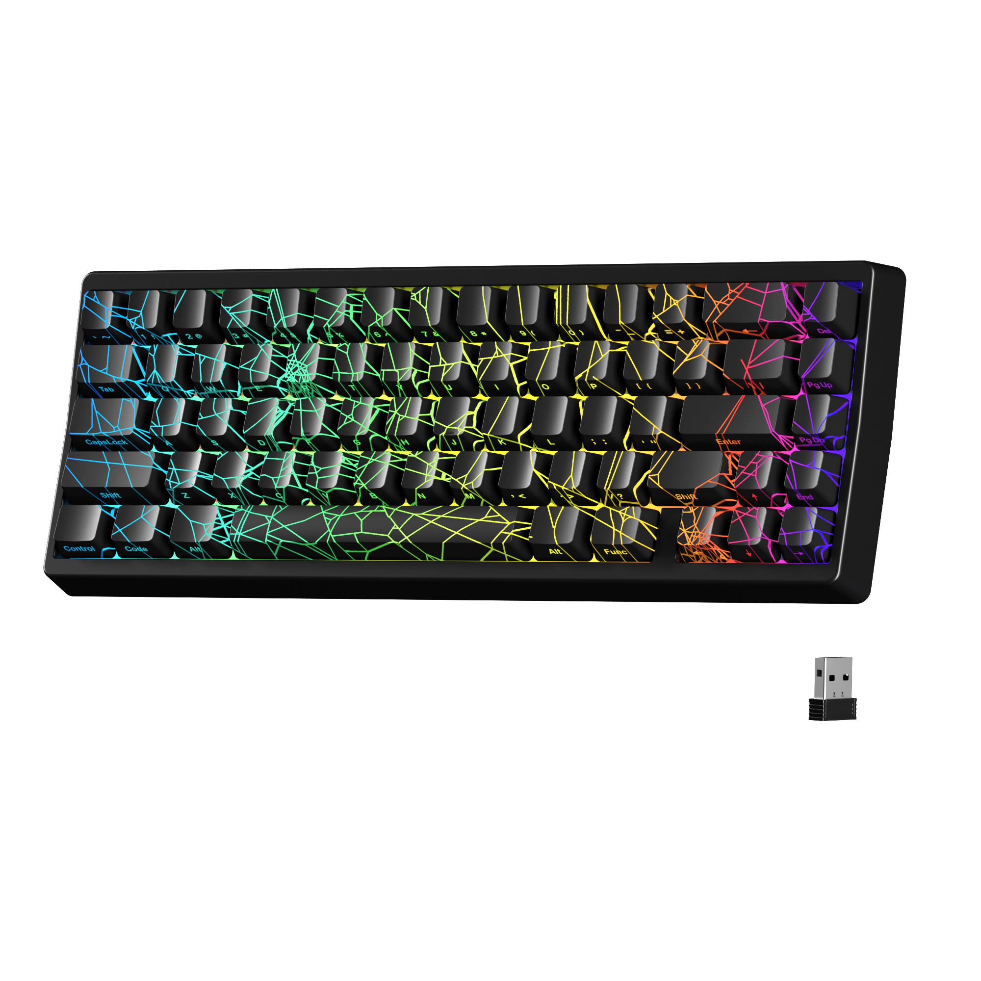 Gaming Keyboard Thocky - XVX M67 60% Percent Keyboard Wireless