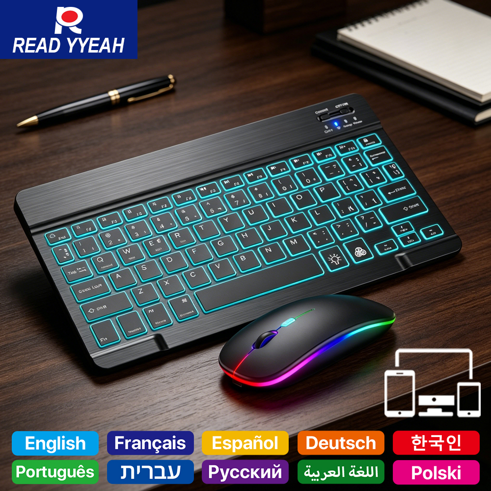 Gaming Keyboard And Mouse Combo - 2026 Backlight Bluetooth Keyboard Rechargeable With
