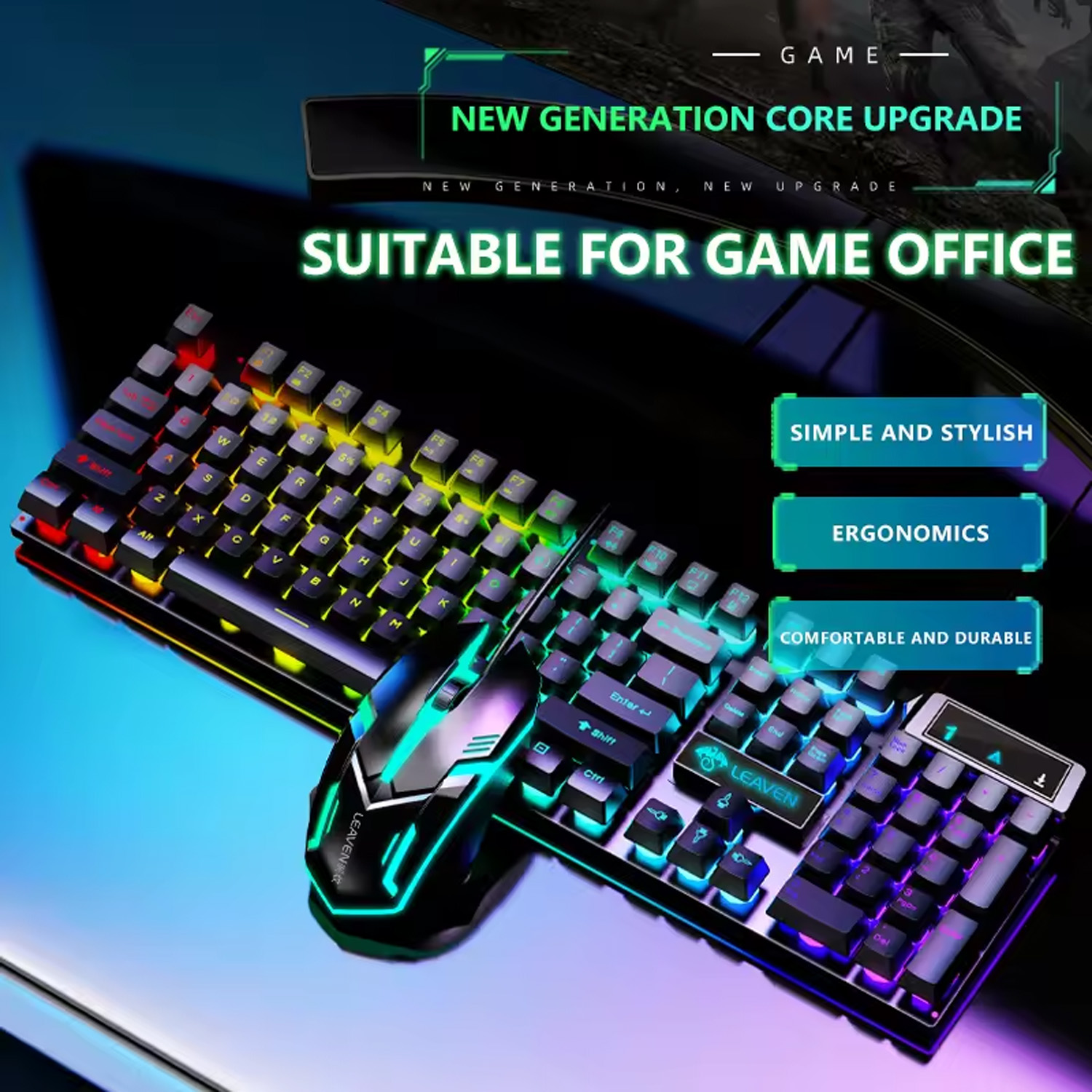 Gamer Keyboard And Mouse PC Ga - Gaming Keyboard Ergonomics incelemesi ve fiyatı