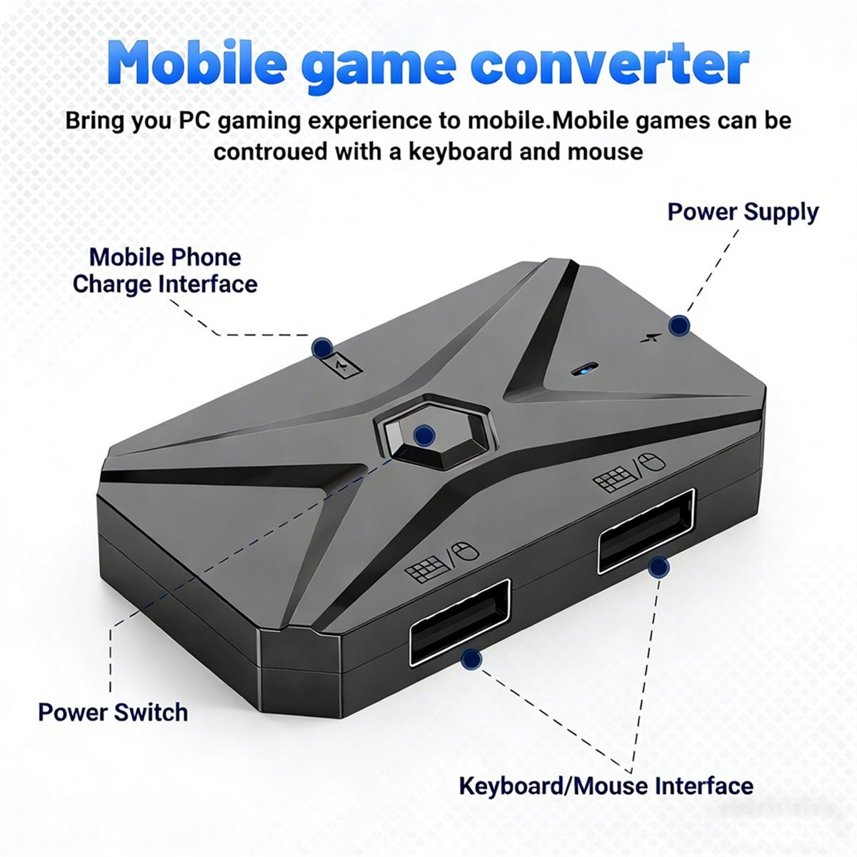 ABGN Mobile Games Converter Ki - Gaming Keyboard And Mouse Converter For Mobile incelemesi ve fiyatı