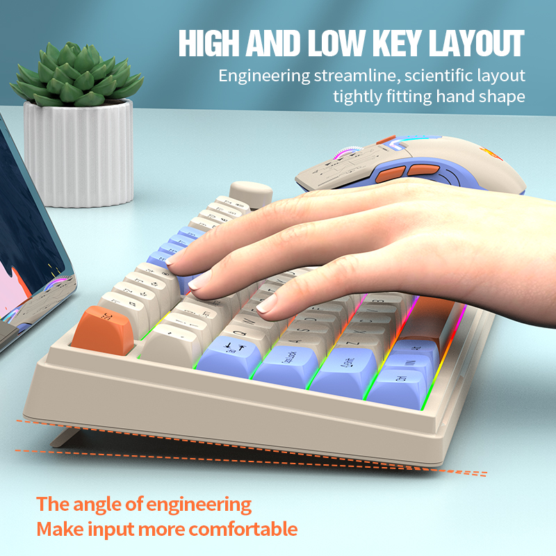 New Dual-Mode 80 Keys Wireless - Gaming Keyboard And Mouse Combo incelemesi ve fiyatı