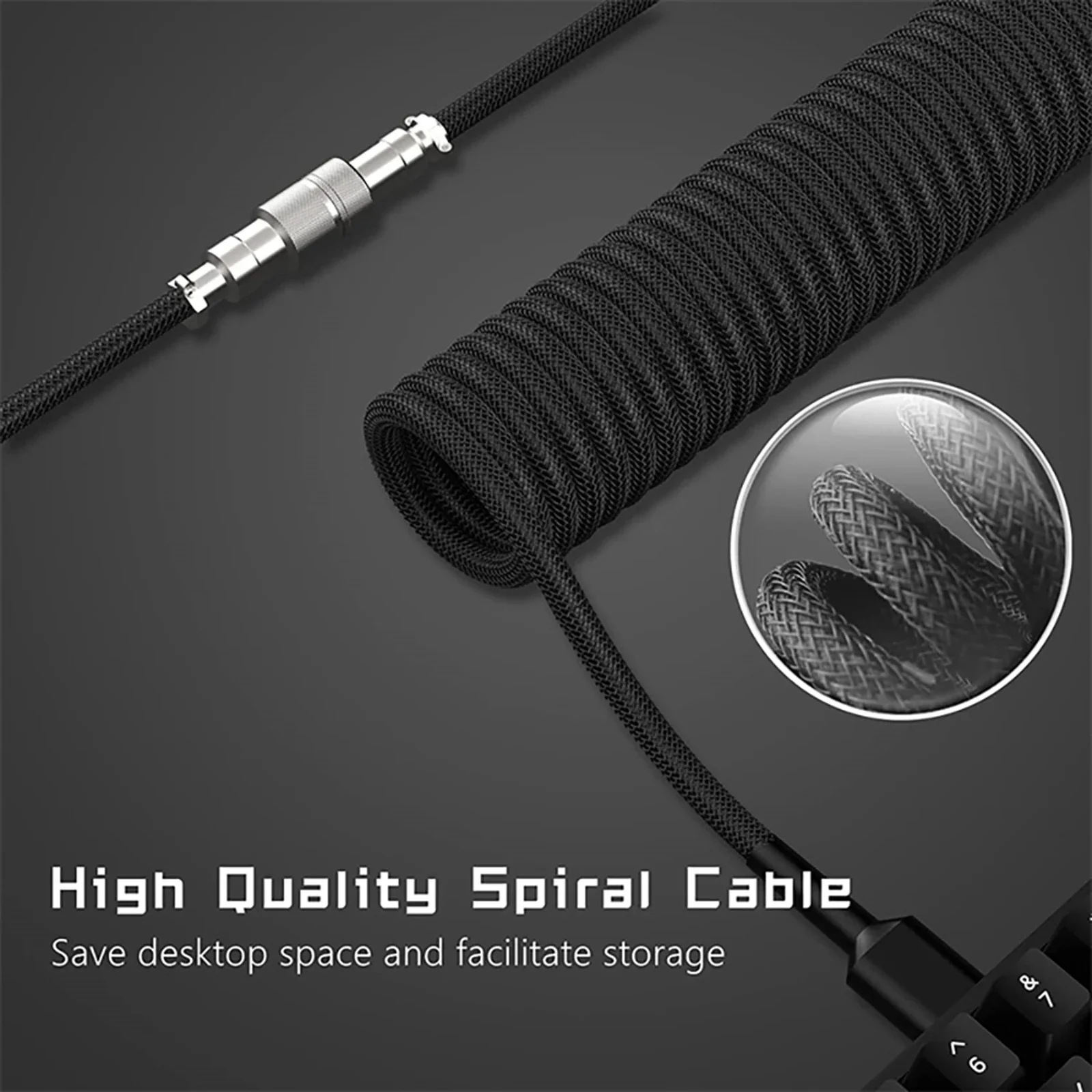 New Type C Coiled Cable USB Av - Gaming Keyboard Type C incelemesi ve fiyatı