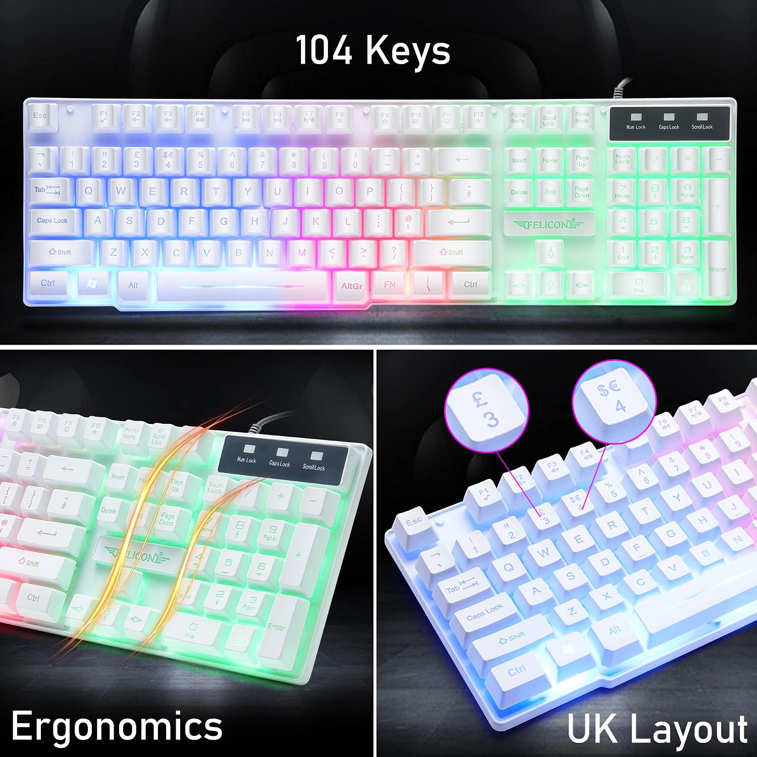 MAMBASNAKE T11 UK 100% Gaming  - Gaming Keyboard Ergonomics incelemesi ve fiyatı