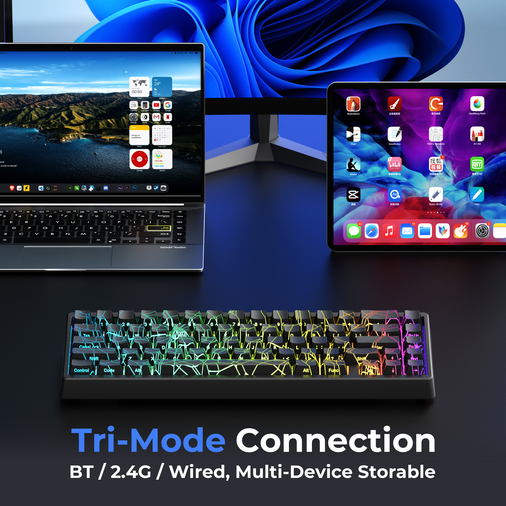 XVX M67 60% Percent Keyboard W - Gaming Keyboard Thocky incelemesi ve fiyatı