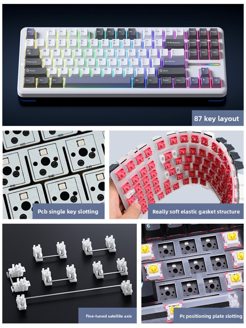 AULA F87 Pro Wireless Mechanic - Gaming Keyboard Thocky incelemesi ve fiyatı
