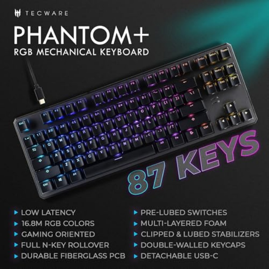 Phantom+ 87 Mechanical Gaming  - Gaming Keyboard Thocky incelemesi ve fiyatı