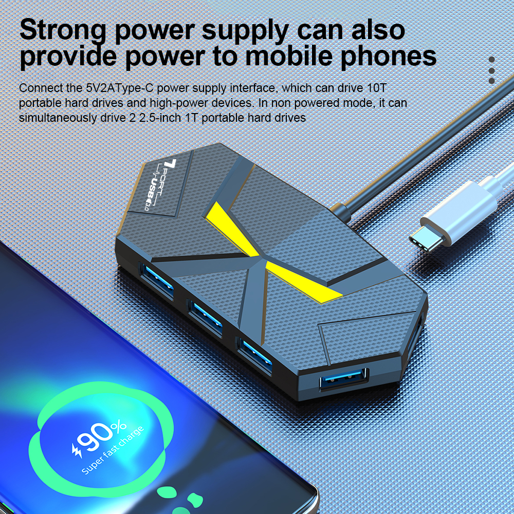 7 Ports USB 3.0 HUB Type C Doc - Gaming Keyboard Type C incelemesi ve fiyatı