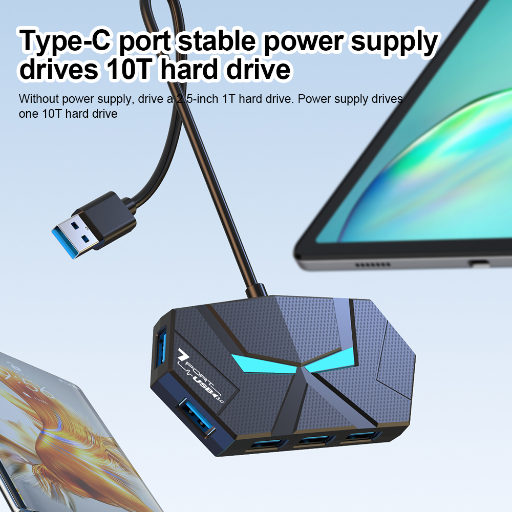 7 Ports USB 3.0 HUB Type C Doc - Gaming Keyboard Type C incelemesi ve fiyatı