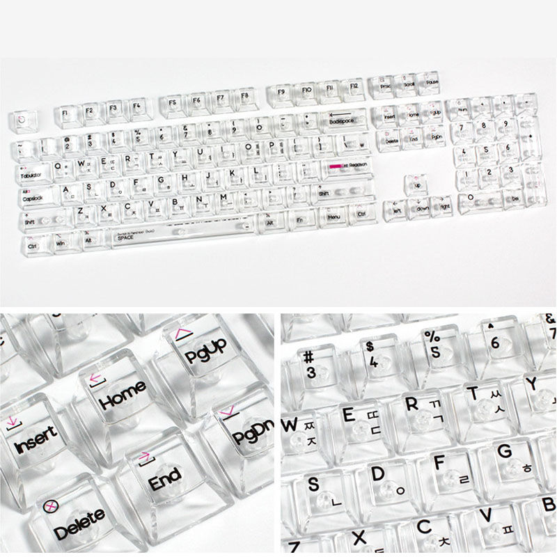 Korean Layout 132 Key UV Print - Keyboard Gaming Transparent incelemesi ve fiyatı