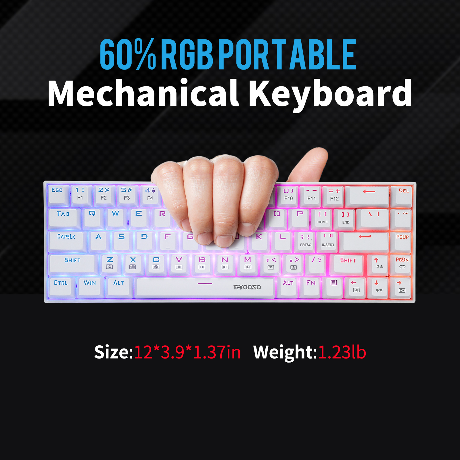 Z-686 60% Mini Mechanical Gami - Gaming Keyboard E Yooso incelemesi ve fiyatı
