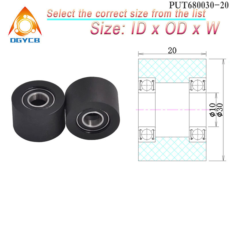 1pcs 10x30x20 Double Bearing P - Polyurethane Foam Sheet incelemesi ve fiyatı