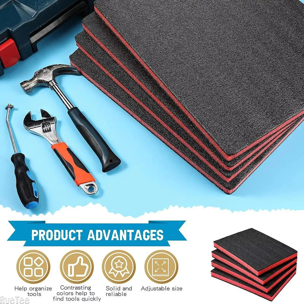 4Pcs Tool Box Foam Inserts Pac - Polyurethane Foam Sheet incelemesi ve fiyatı