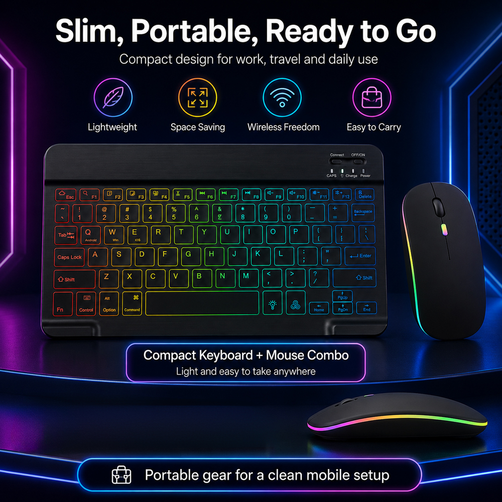New Ultra Slim Portable 7 Colo - Gaming Keyboard Backlit incelemesi ve fiyatı