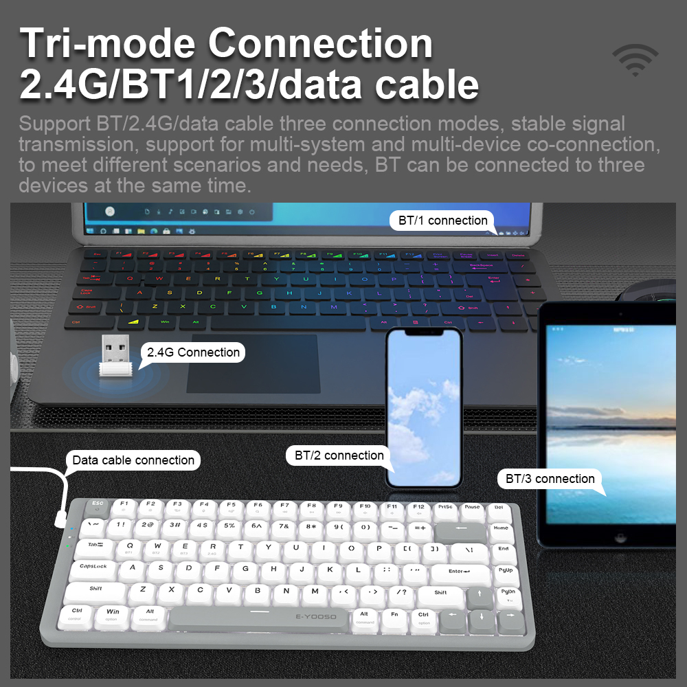 E-YOOSO Z84 Slim Mechanical Ga - Gaming Keyboard E Yooso incelemesi ve fiyatı