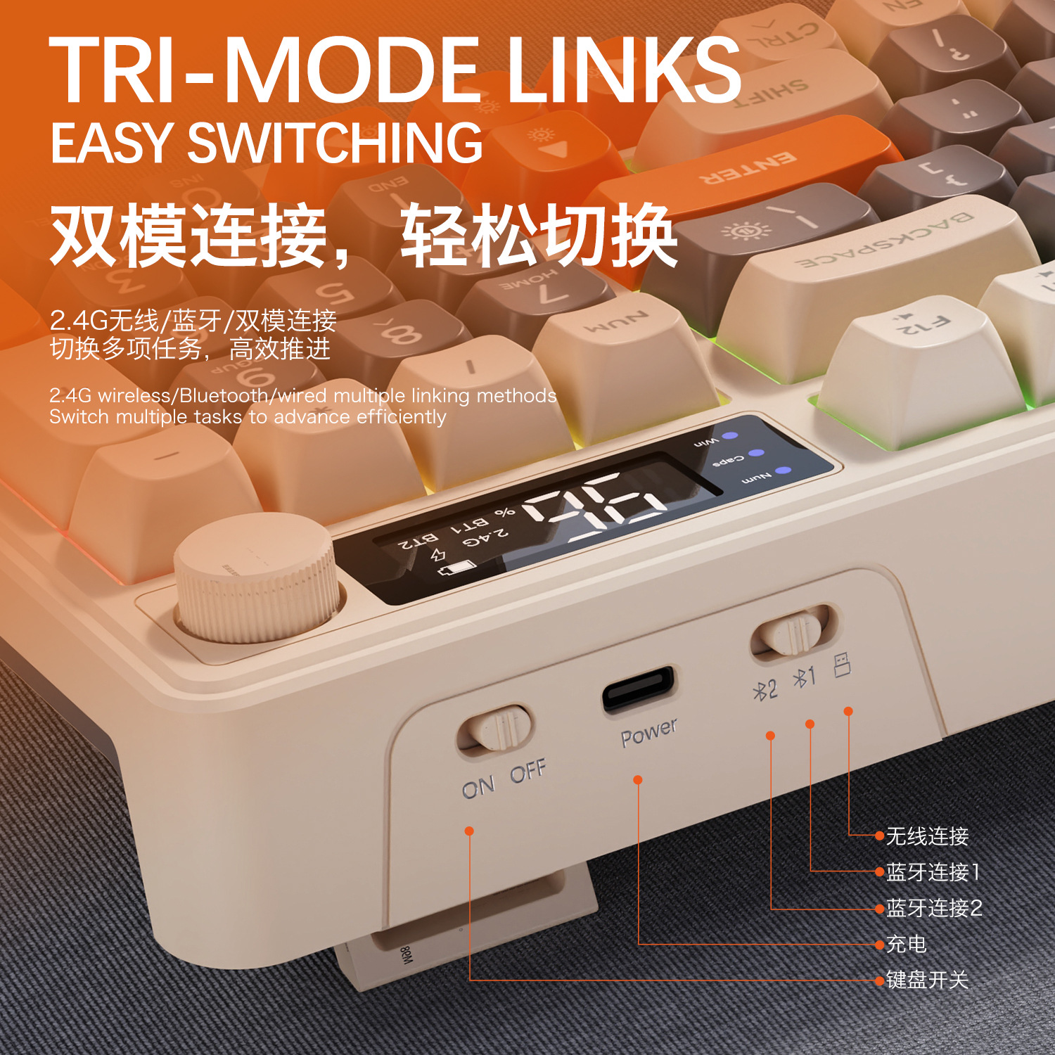Hot Free Wolf T96 Wireless Dua - Gaming Keyboard Backlit incelemesi ve fiyatı