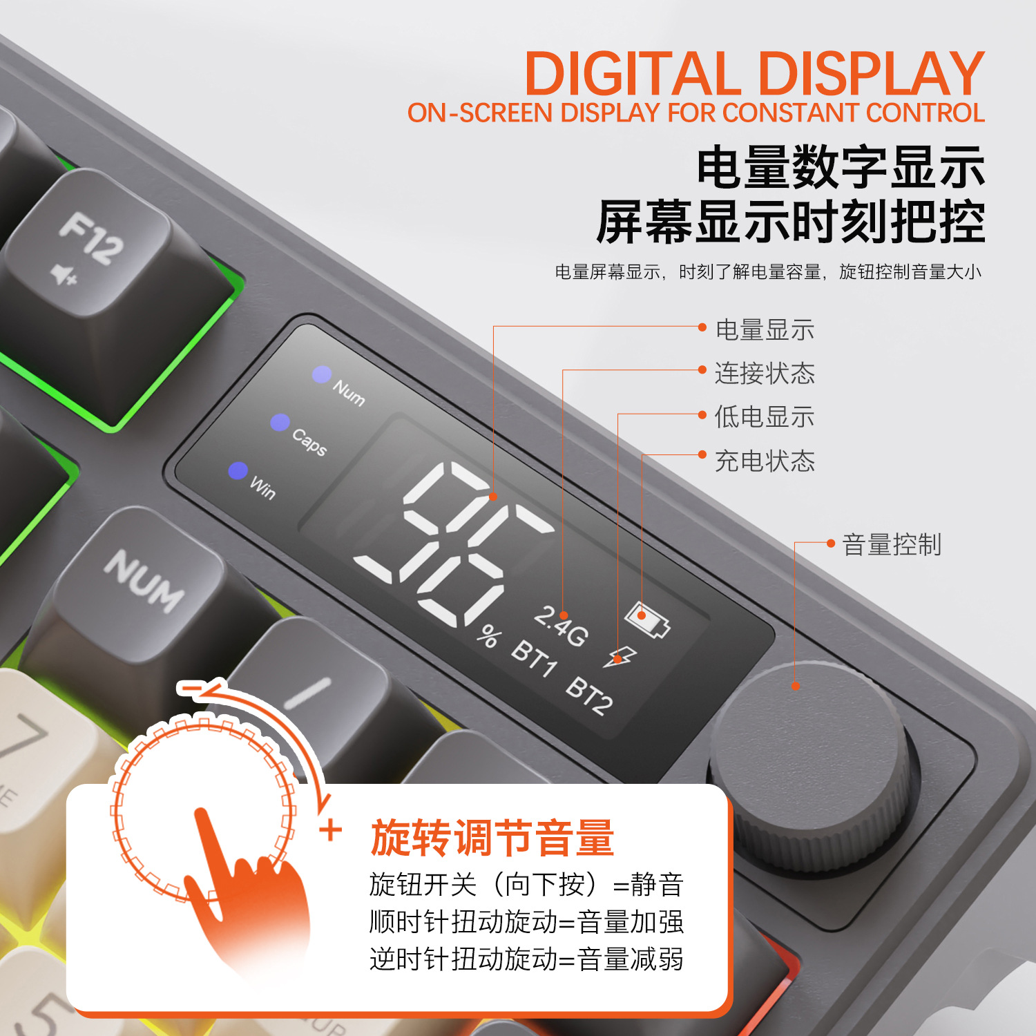 Hot Free Wolf T96 Wireless Dua - Gaming Keyboard Backlit incelemesi ve fiyatı