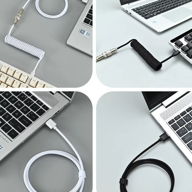Coiled USB-C Cable with Magnet - Gaming Keyboard Type C incelemesi ve fiyatı