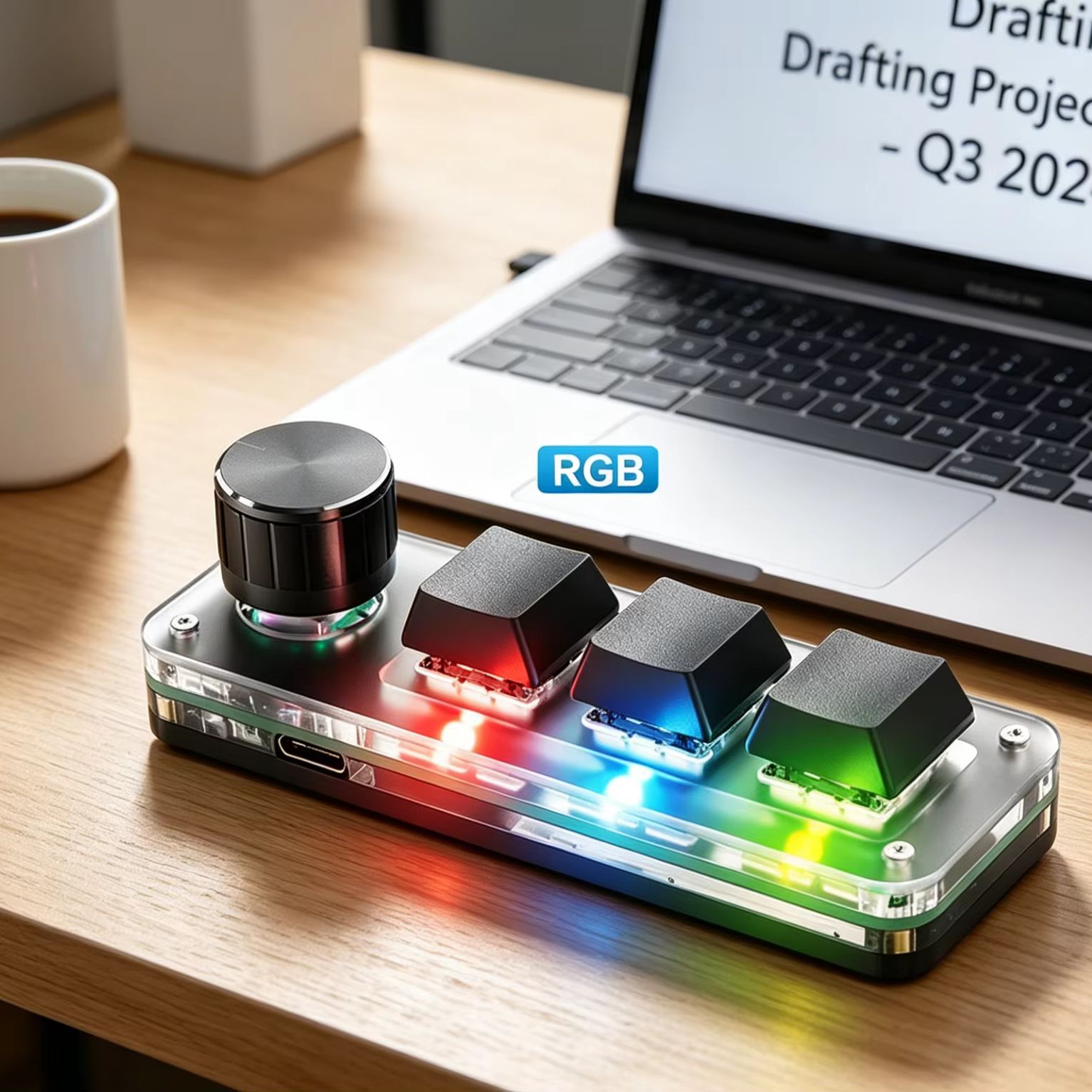 Programmable 3 Keys With Knob  - Gaming Keyboard No Number Pad incelemesi ve fiyatı
