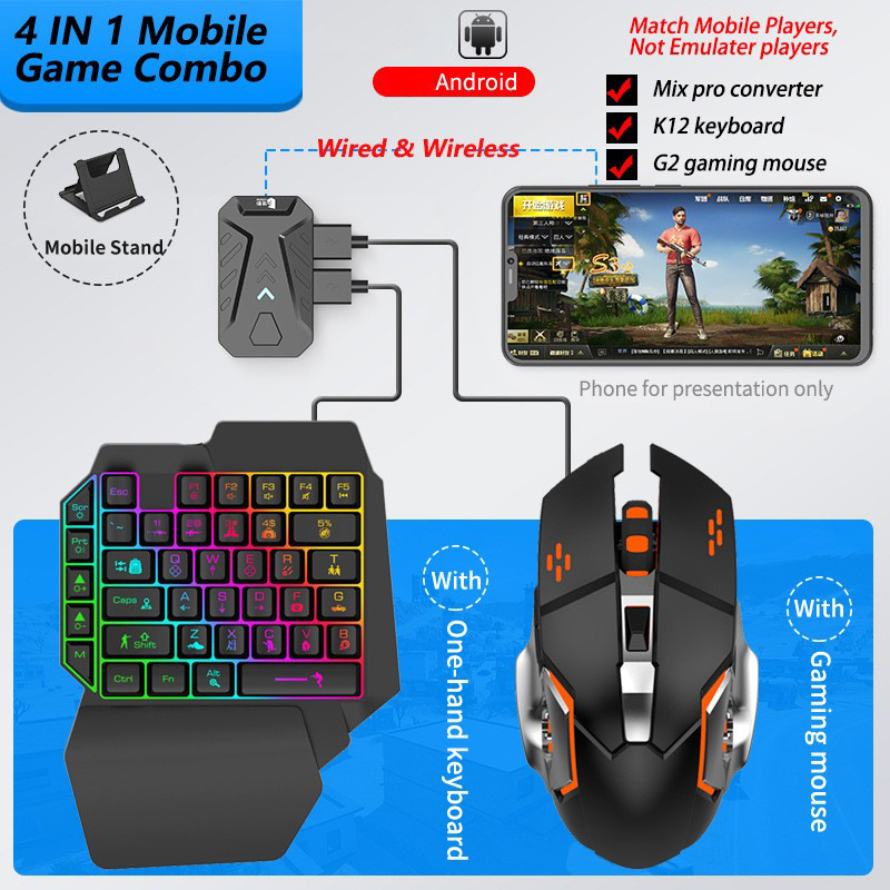 Mobile Games Converter Gaming  - Gaming Keyboard And Mouse Converter For Mobile incelemesi ve fiyatı