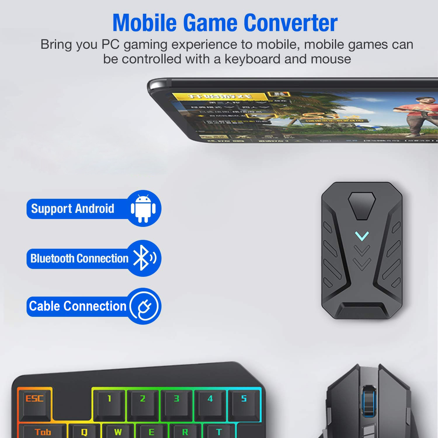 Mobile Games Converter Gaming  - Gaming Keyboard And Mouse Converter For Mobile incelemesi ve fiyatı