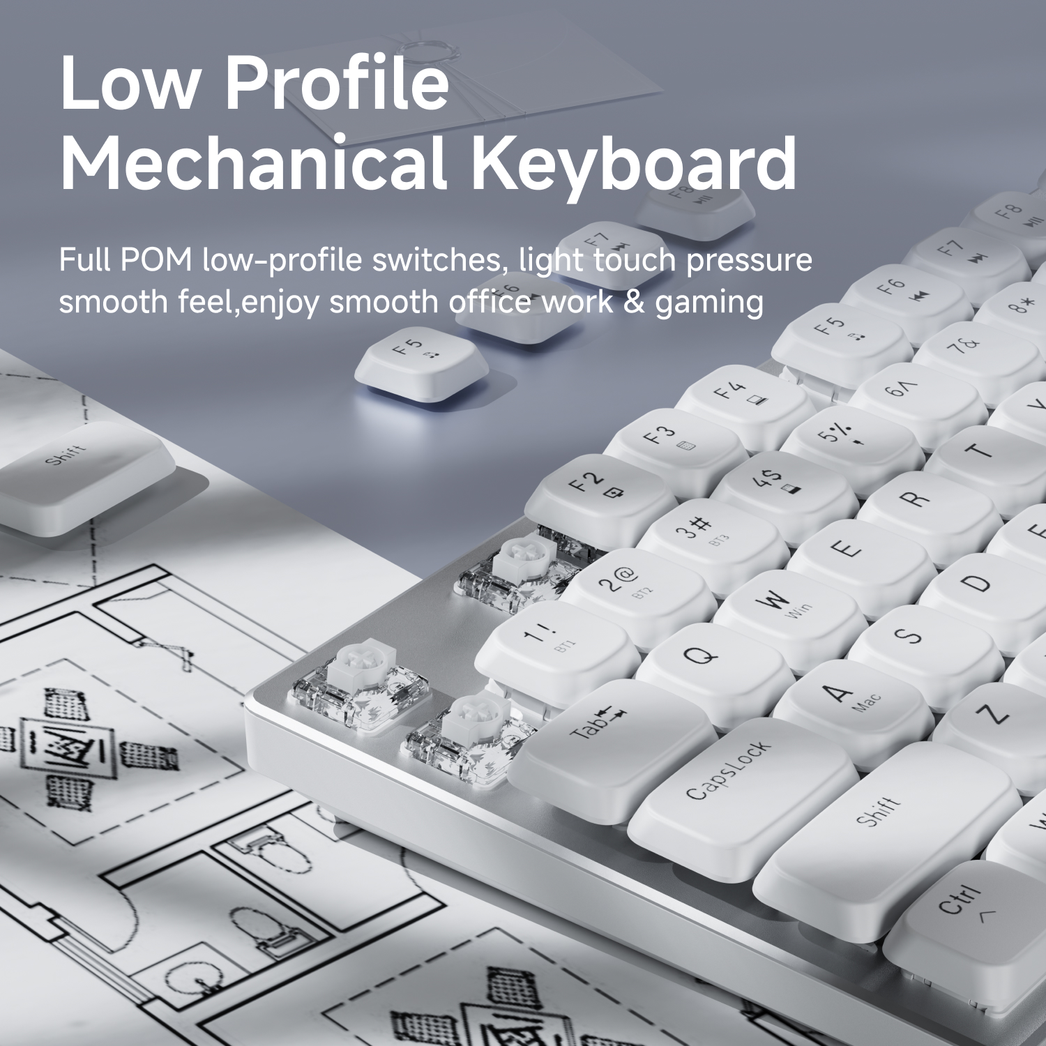 EWEADN Wireless Low-Profile Me - Gaming Keyboard Esports incelemesi ve fiyatı