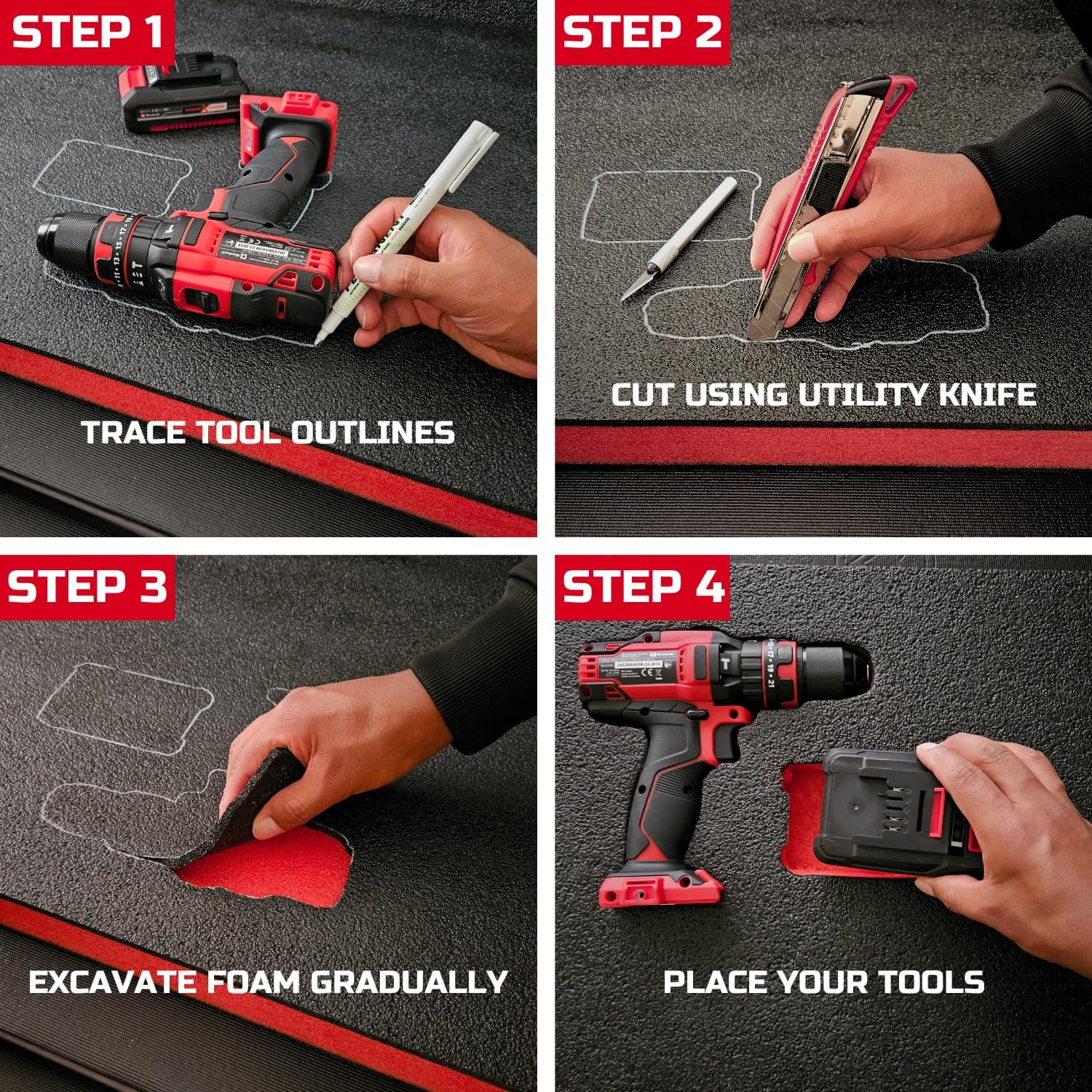 Cut Toolbox Organizer Foam Ins - Pe Foam Sheet incelemesi ve fiyatı