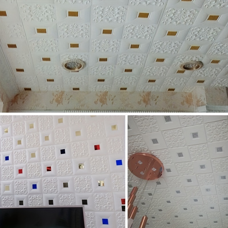 10Pcs 70x70cm Big Size Ceiling - Pe Foam Sheet incelemesi ve fiyatı