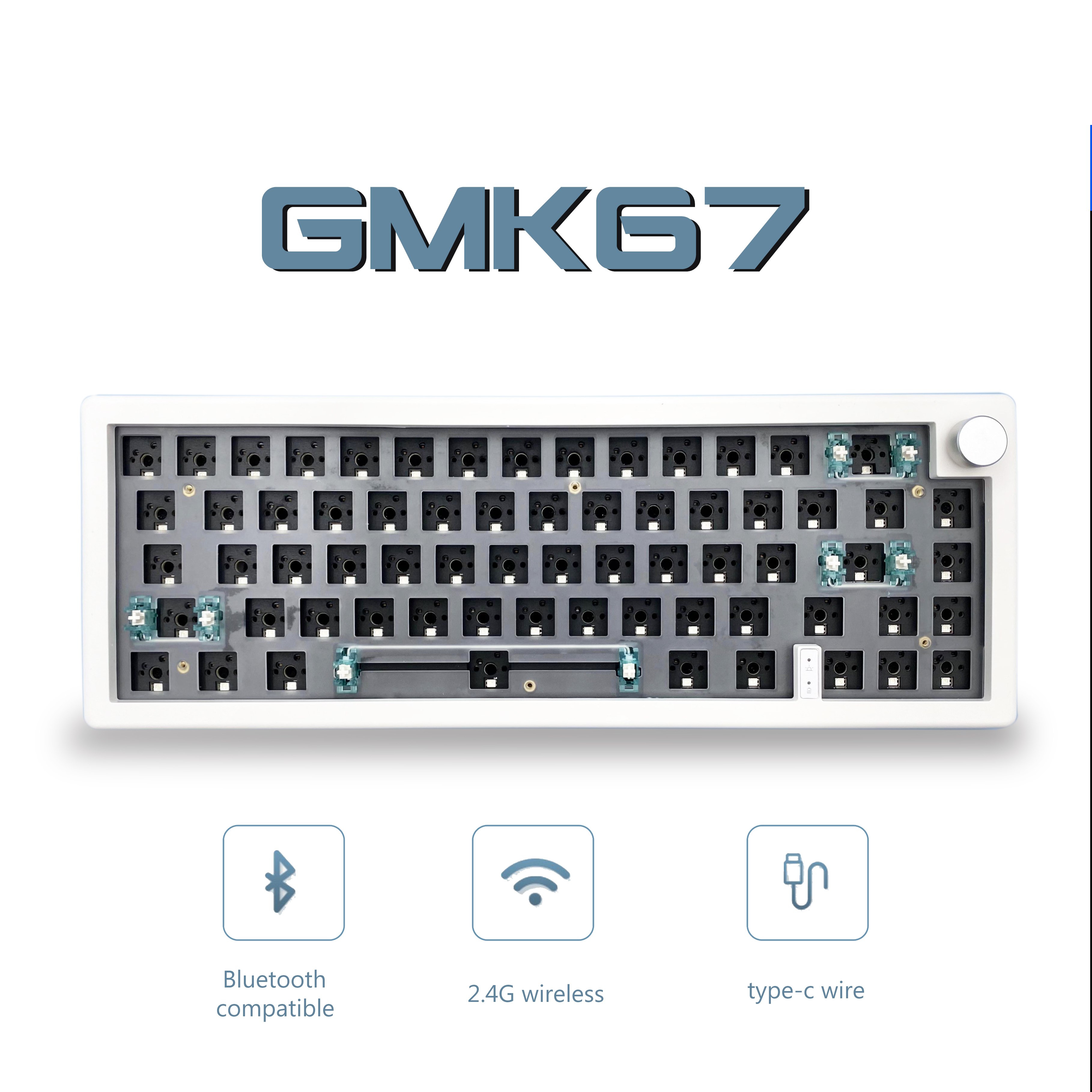 GMK67 65% Gasket Bluetooth 2.4 - Pe Foam Sheet incelemesi ve fiyatı