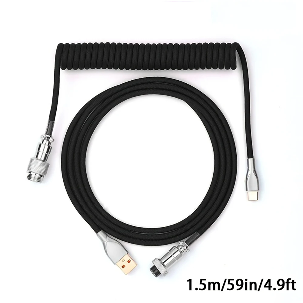 1.5m Coiled Keyboard Cable USB - Gaming Keyboard Type C incelemesi ve fiyatı