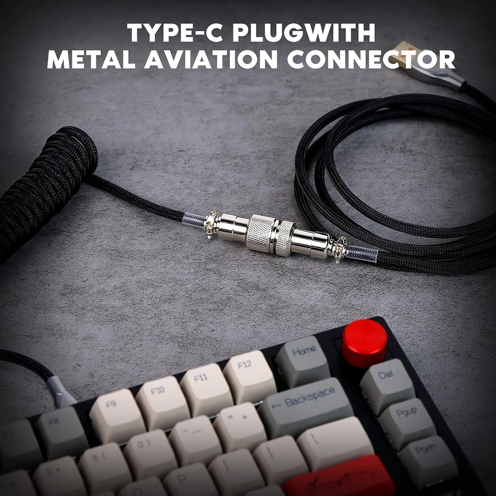 1.5m Coiled Keyboard Cable USB - Gaming Keyboard Type C incelemesi ve fiyatı