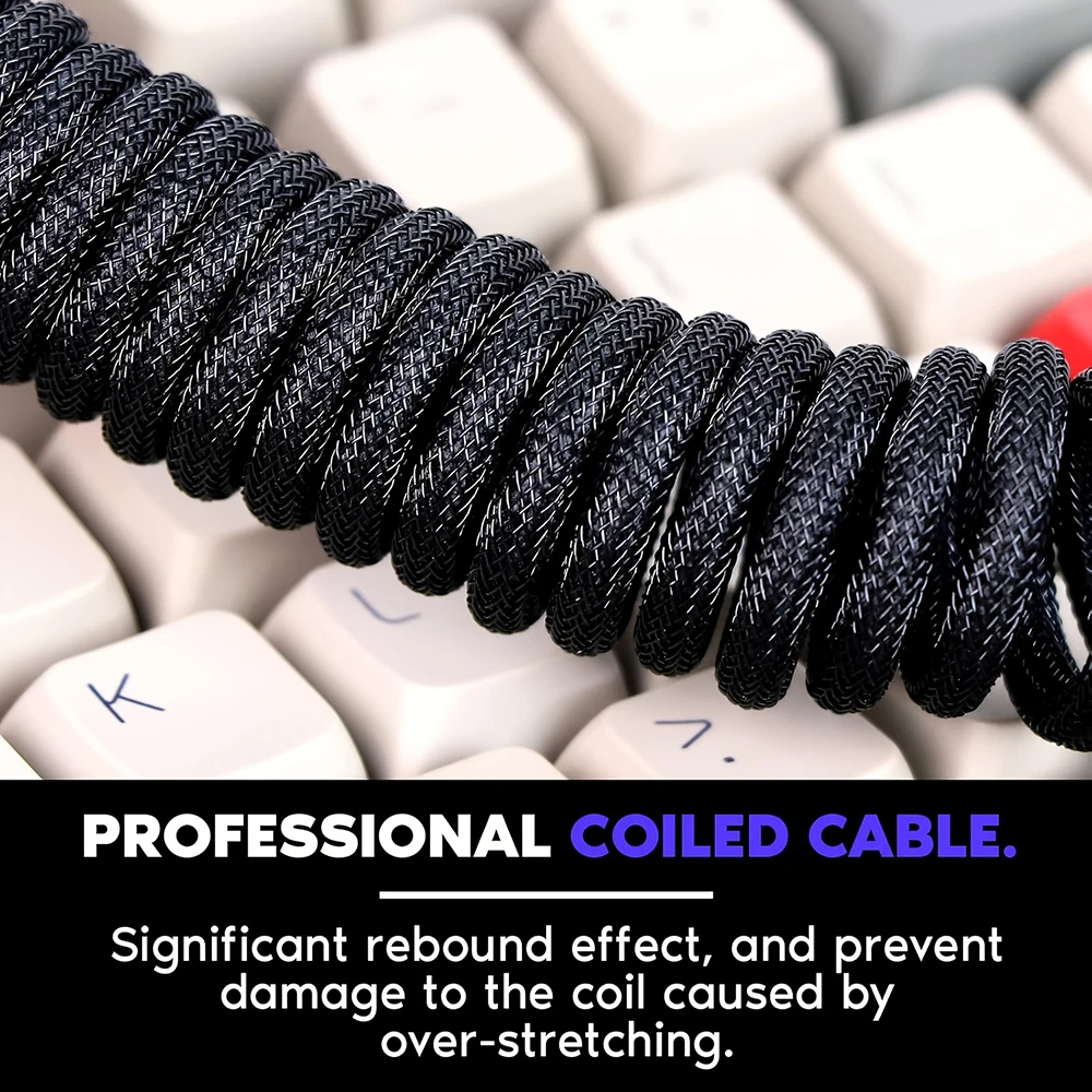 1.5m Coiled Keyboard Cable USB - Gaming Keyboard Type C incelemesi ve fiyatı