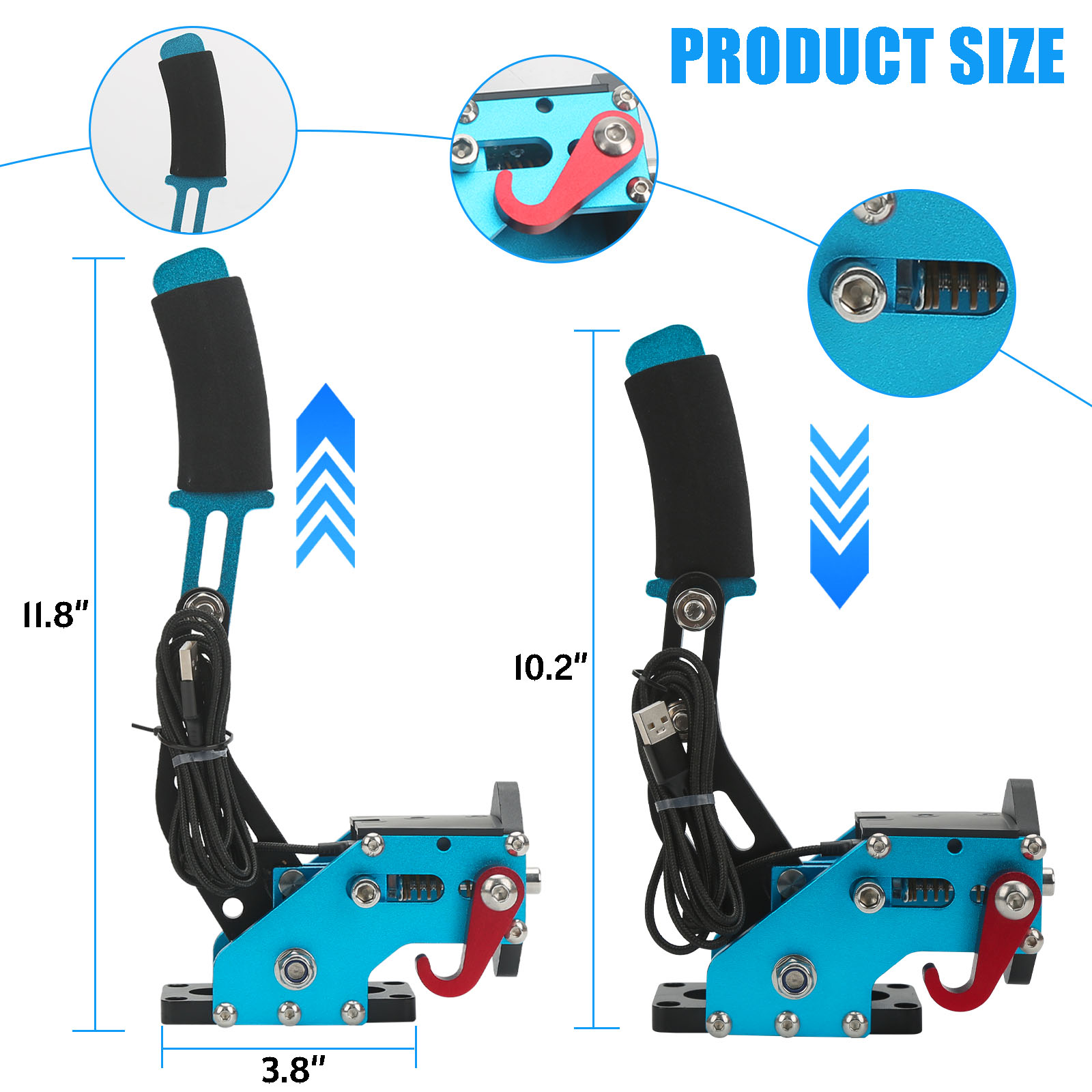 USB Handbrake Kit  with Clamp  - Gaming Keyboard Hall Effect incelemesi ve fiyatı